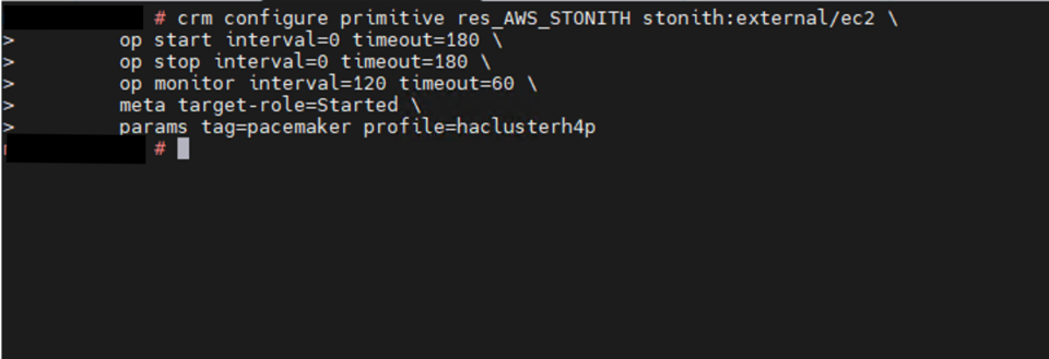 STONITH permission configuration for both nodes